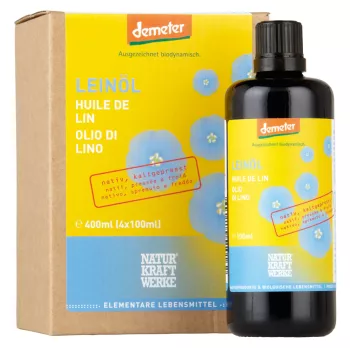 LEINÖL NATIV 4 X 100 ML DEMETER